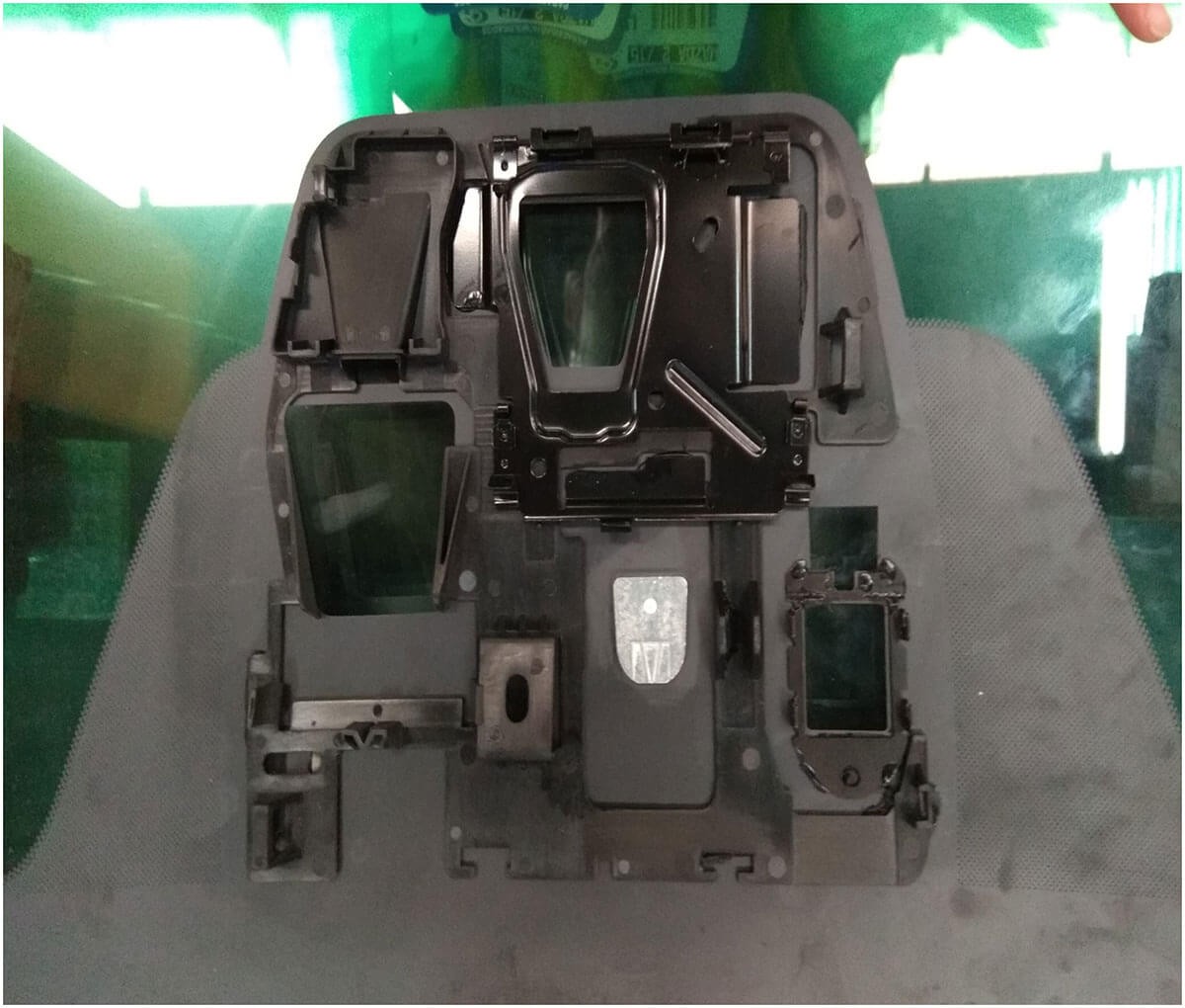 Placement of polyurethane camera plates